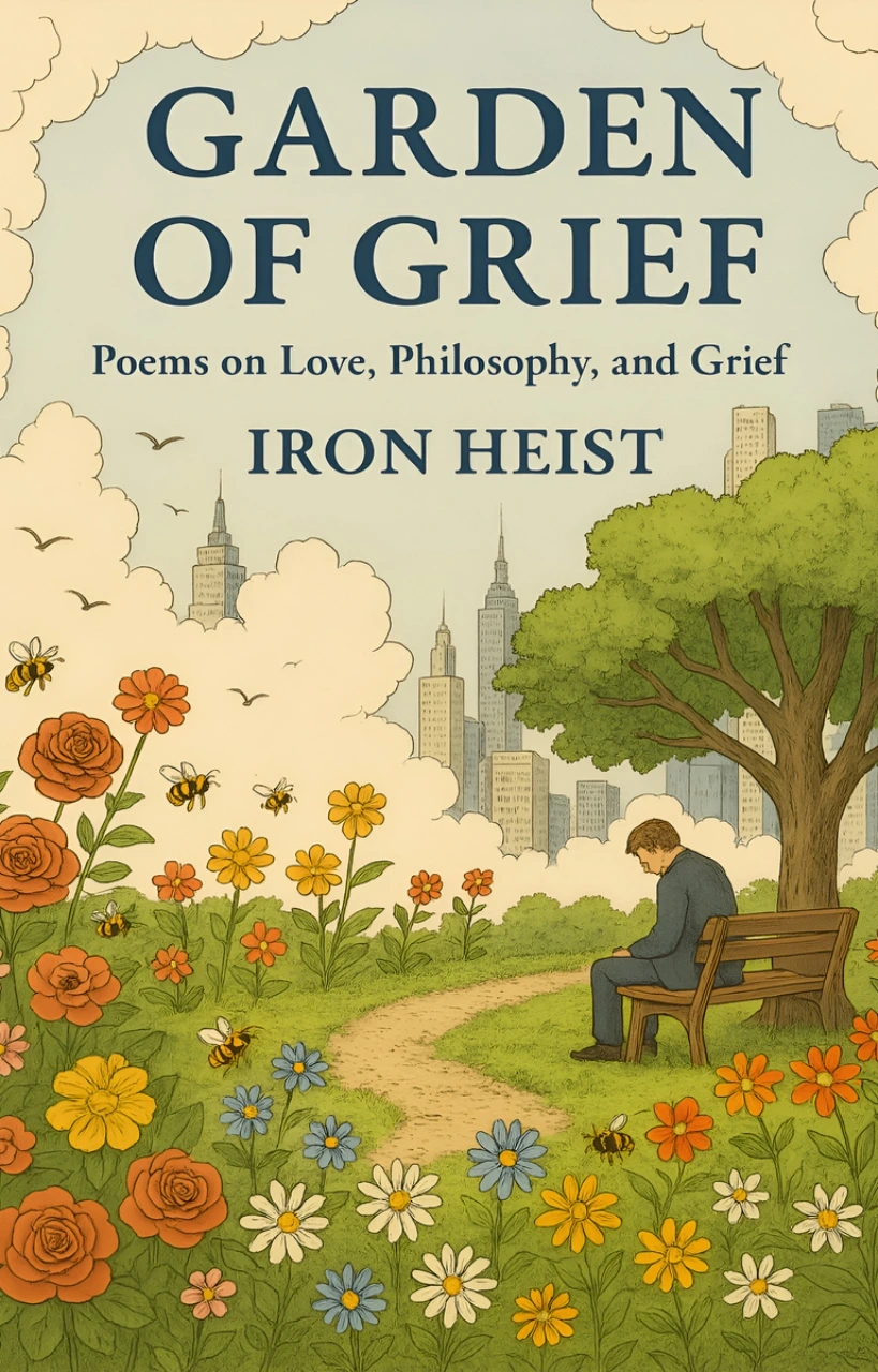 Garden of Grief poetry book cover by Iron Heist